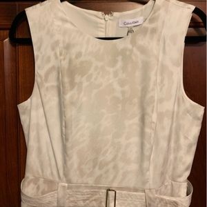 Calvin Klein Garden Party Handkerchief Hem Dress